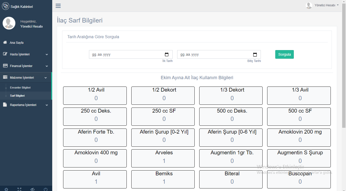 Sağlık,Sağlık Kabini Hasta Takibi, Hasta Takip Proğramı